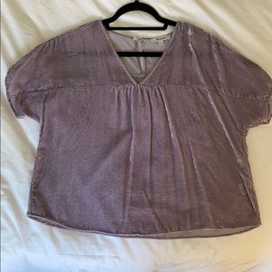 Madewell Velvet Top